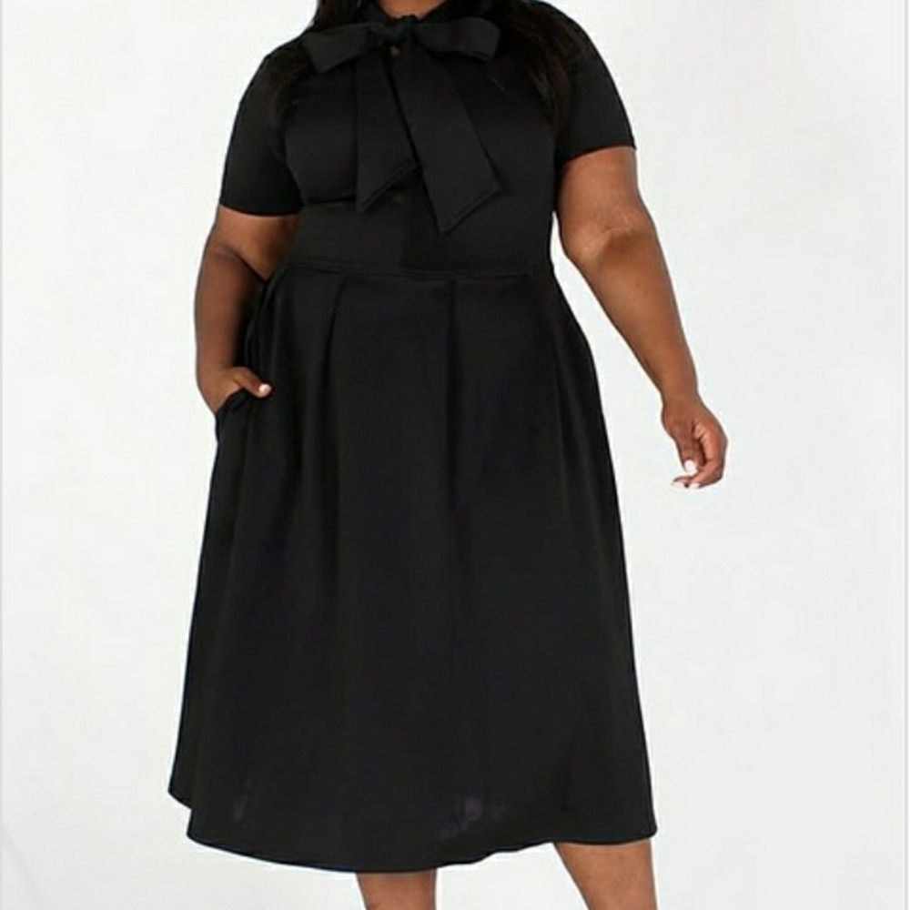 2 ONLY 1 BLACK 1 WHITE EIEN BOWTIE DRESS